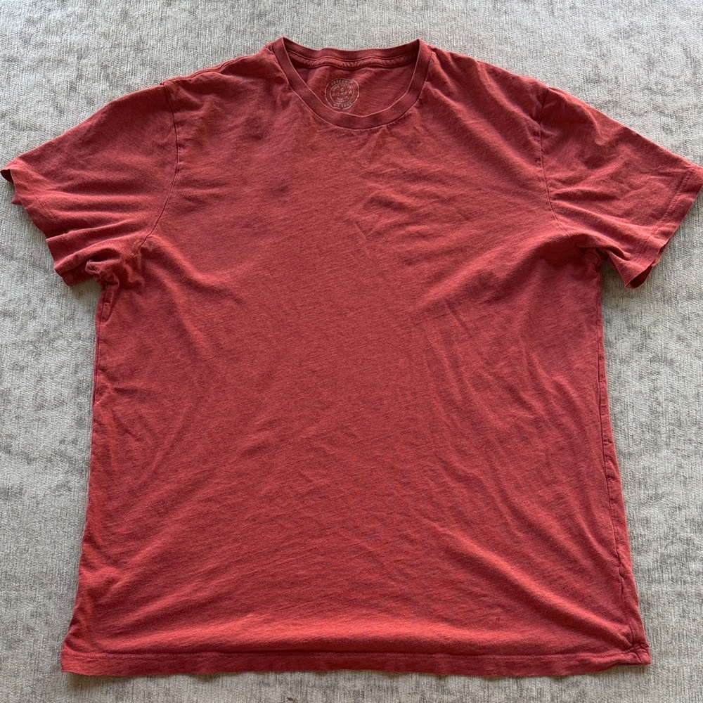 J. Crew Broken-In Brick Red Short Sleeve Crewneck Tee